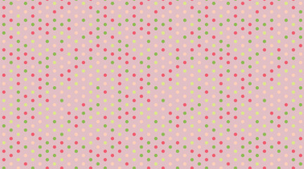 Delightful pastel polka dot pattern.  Subtle wave effect creates visual texture. Perfect for backgrounds, textiles, packaging, and playful designs.  Evokes feelings of joy, spring, and gentle energy.