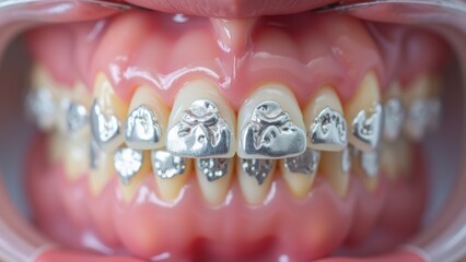 Schematic diagram of orthodontic treatment