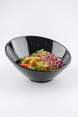 Fresh and delicious salad with dressing