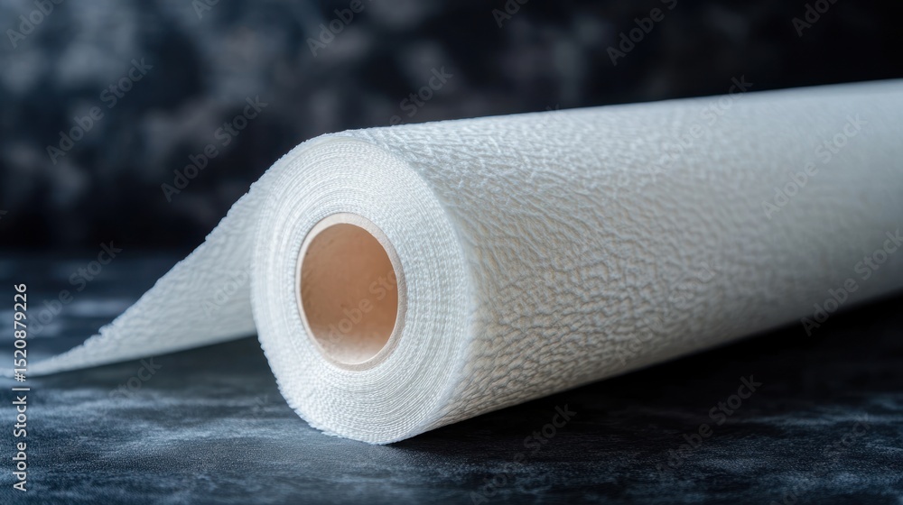 Aufkleber rolled paper texture: a close-up shot unveils the intricate texture of a rolled paper, highlighting 