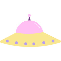 UFO Flat Illustration