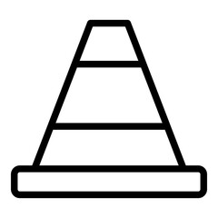 Cone icon. Vector line icon