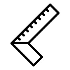 Square icon. Vector line icon