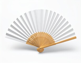 白い無地の扇子