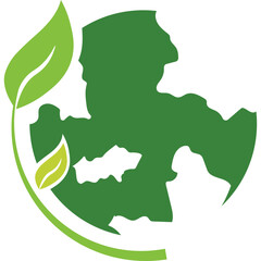 Fototapeta premium Green Earth Logo