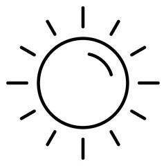 Sunshine Outline Icon