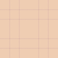 Fototapeta premium Subtle blush pink plaid pattern on a soft beige background. Perfect for minimalist designs, branding, website backgrounds, or textile projects.