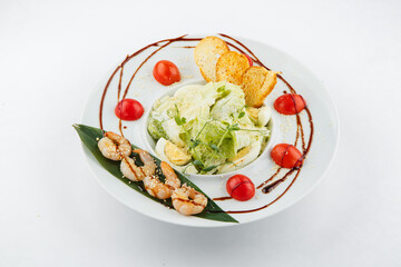 Fresh and delicious salad with dressing