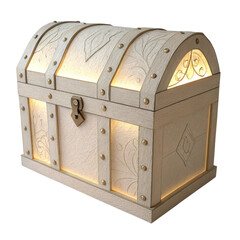 Treasure Chest with Golden Details