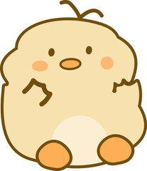 cartoon illustration of an duck