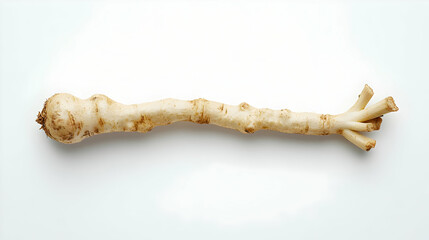 Close Up Of Celery Root On White Background