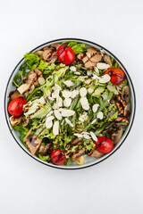 Fresh and delicious salad with dressing