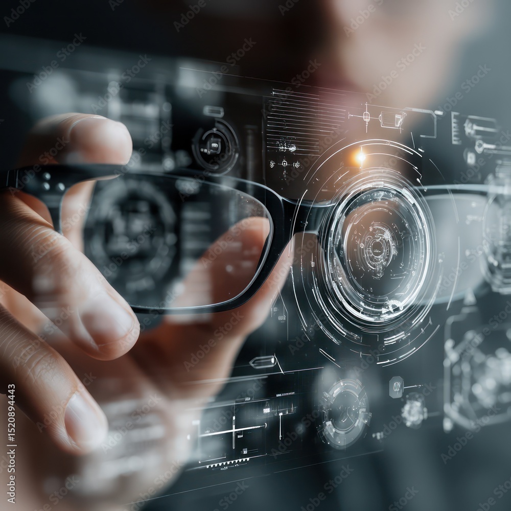 Poster virtual digital overlays integrated into an augmented reality interface for immersive experiences.