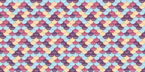 Seamless pastel fish scale pattern.  Perfect for textile design, website backgrounds, or whimsical branding. This charming, repeating design evokes a sense of playful elegance and subtle luxury. © Olena