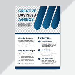 Flyer design template, Clean professional Flyer template.
