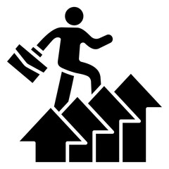 Career Glyph Icon