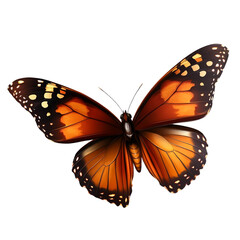 Naklejka premium Butterfly flying isolated on transparent background 