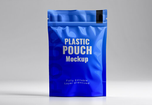 Plastic Pouch Packaging Mockup