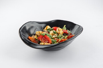 Fresh and delicious salad with dressing