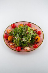 Fresh and delicious salad with dressing