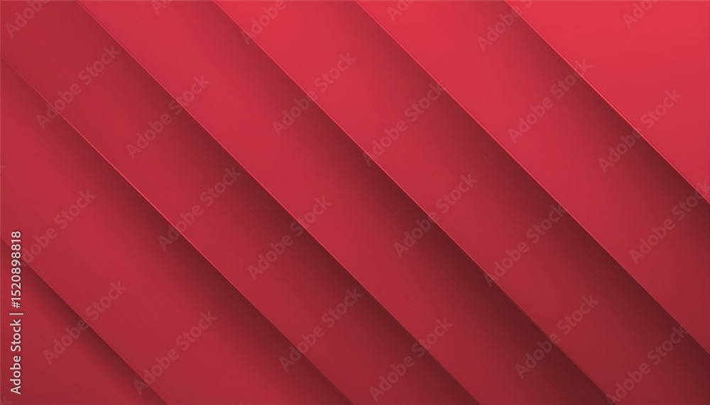 Poster diagonal red gradient layers with paper cut texture for bold web design, modern print background, di