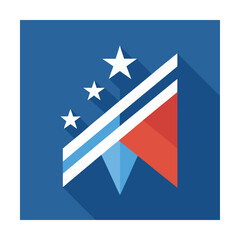 Abstract patriotism design american flag stars