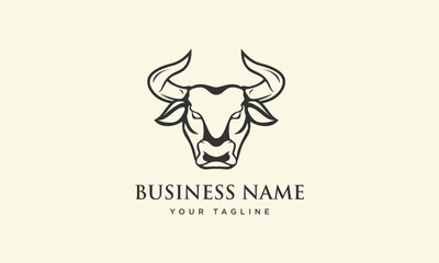 Fototapeta premium Bull Logo Design Template.