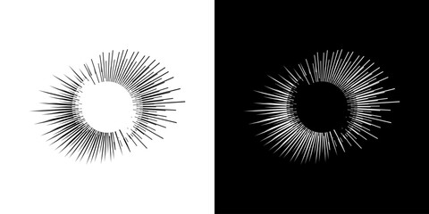 Obraz premium Dynamic abstract spiral sound wave rhythm lines. Circular spiral sound wave rhythm of lines. Circular futuristic abstract lines, black and white background. 