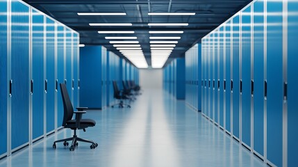 Office space management organizing workstations in a modern corporate environment