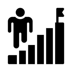career goals glyph icon
