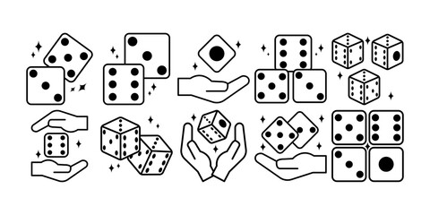 Dice Line Icon