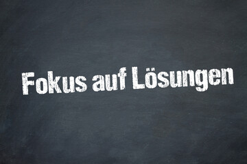 Obraz premium Fokus auf Lösungen 