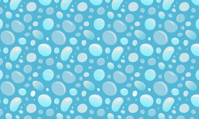Cool Blue Bubble Flow: Fresh and Clean Abstract Design