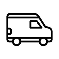 delivery van line icon