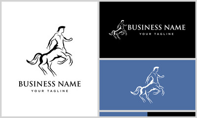 Centaur Logo Design Variations. (2)