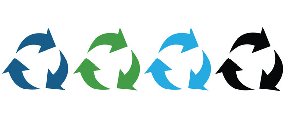 WebEco Friendly Recycling Icons Set  Sustainability  Green Initiative Symbols