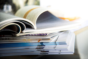 open book on a table