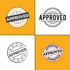 Vintage quality set of stamp vector badges with best premium design, set of 4