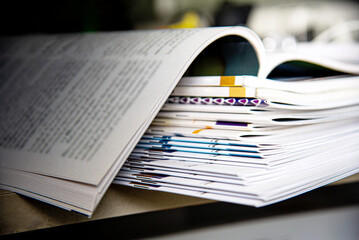 stack of magazines