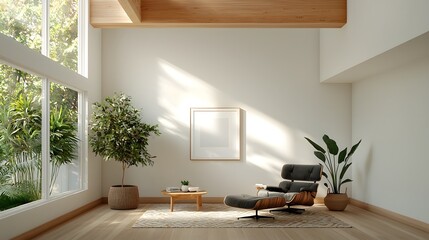 A cozy and relaxing modern farmhouse living room