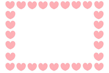 Pink paper heart shape isolated on transparent background. Valentine's Day. Red heart with shadow. Love. Illustration.