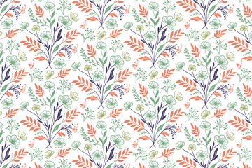 seamless trendy one line design.table top pillow cover floral print.fashion nature minimalism sketch wrapping.paper modern stylish hand drawn pattern.fabric texture repeat flower

