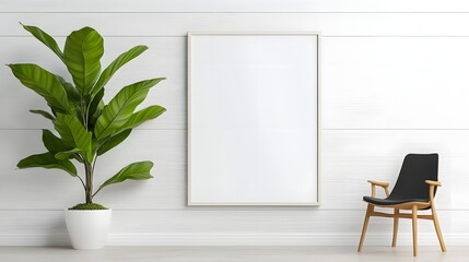 A Contemporary Home Office with Minimalist Dcor and Natural Lighting