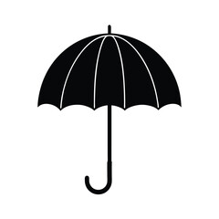Umbrella Closed Vector Silhouette