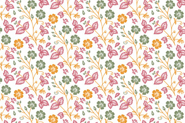 sketch flower one line seamless.wrapping paper minimalism home textile.table top trendy print design.fabric hand drawn pillow cover modern.nature floral repeat stylish pattern

