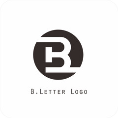 Vector logo design with the letter B symbol is simple, clear, bold, easy to remember, elegant, easy to apply on a large or small scale
