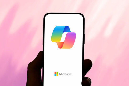 Guilherand-Granges, France - June 05, 2025. Microsoft Copilot is an AI-powered assistant by Microsoft, offering chat, image generation, and productivity tools across devices.