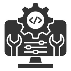 Obraz premium Configuration Glyph Icon