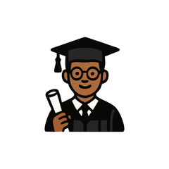 Graduation, academic symbol, student diploma icon, mortarboard vector, celebration hat for university success, school ceremony, education achievement, college finish illustrations