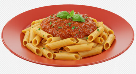 Penne pasta with tomato sauce